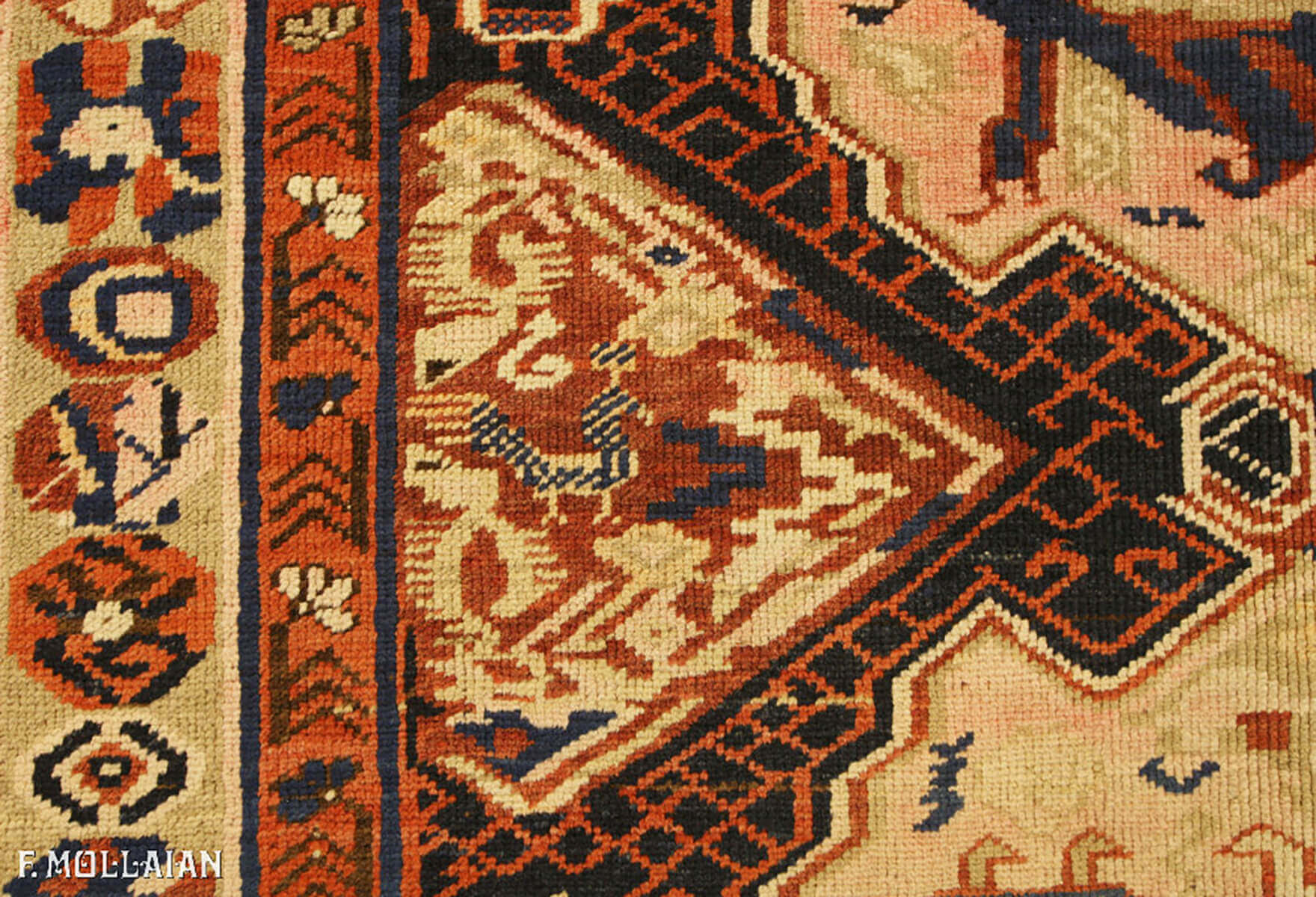 Hand-knotted Caucasian Seychour (Zeikhur) Antique Rug n°:82476077